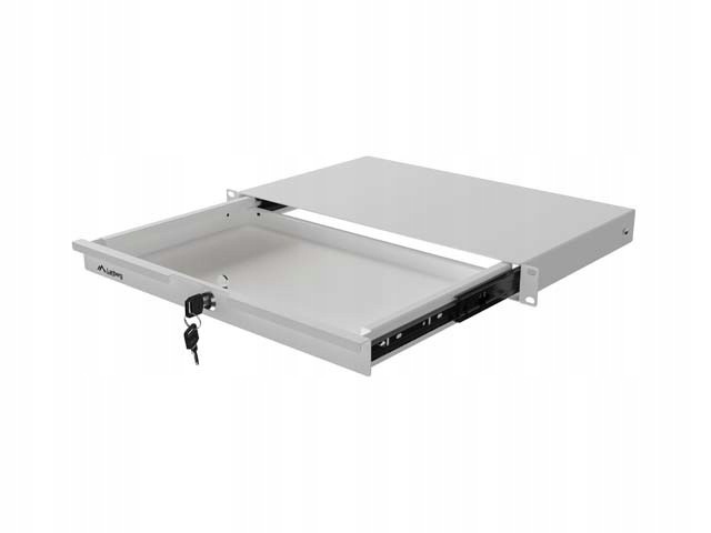 Lanberg Szuflada do szaf 19'' 1U 270mm szara 1U/483X270MM Udźwig Do 30KG