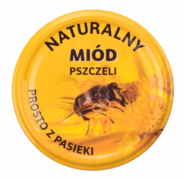 

Nakrętki na słoik fi 82/6 50szt Duża Pszczoła