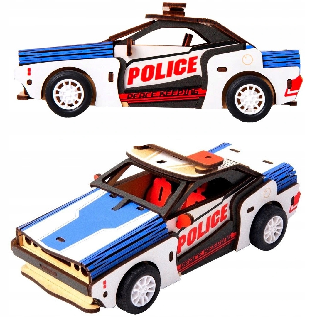 

Model Do Sklejania Auto Policja Puzzle 3D