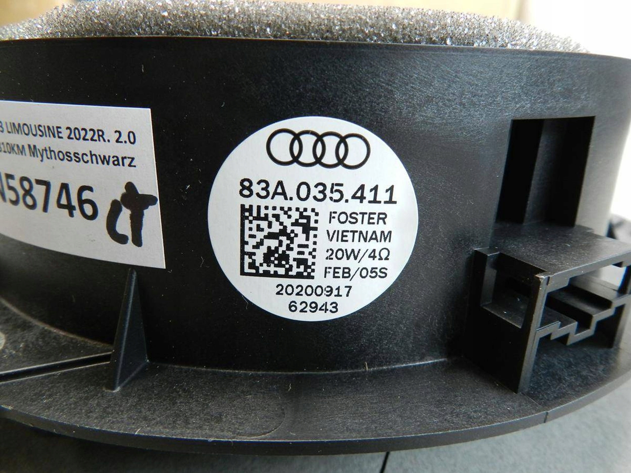 Audi S3 A3 8Y speaker door rear part 83A035411