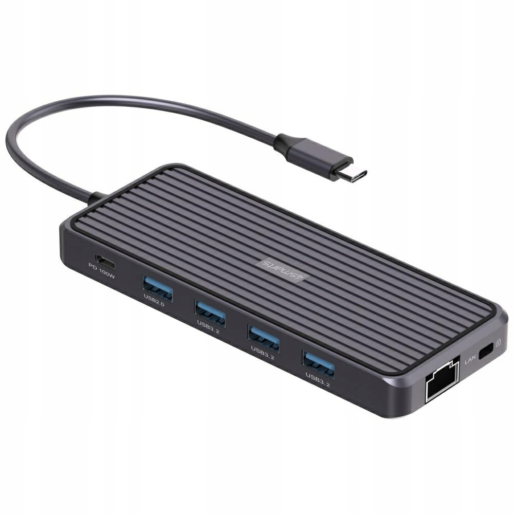 Stacja ładująca 4smarts SmartDock 11w1 4xUSB-A Usb-c RJ45 Audio Mic Hdmi