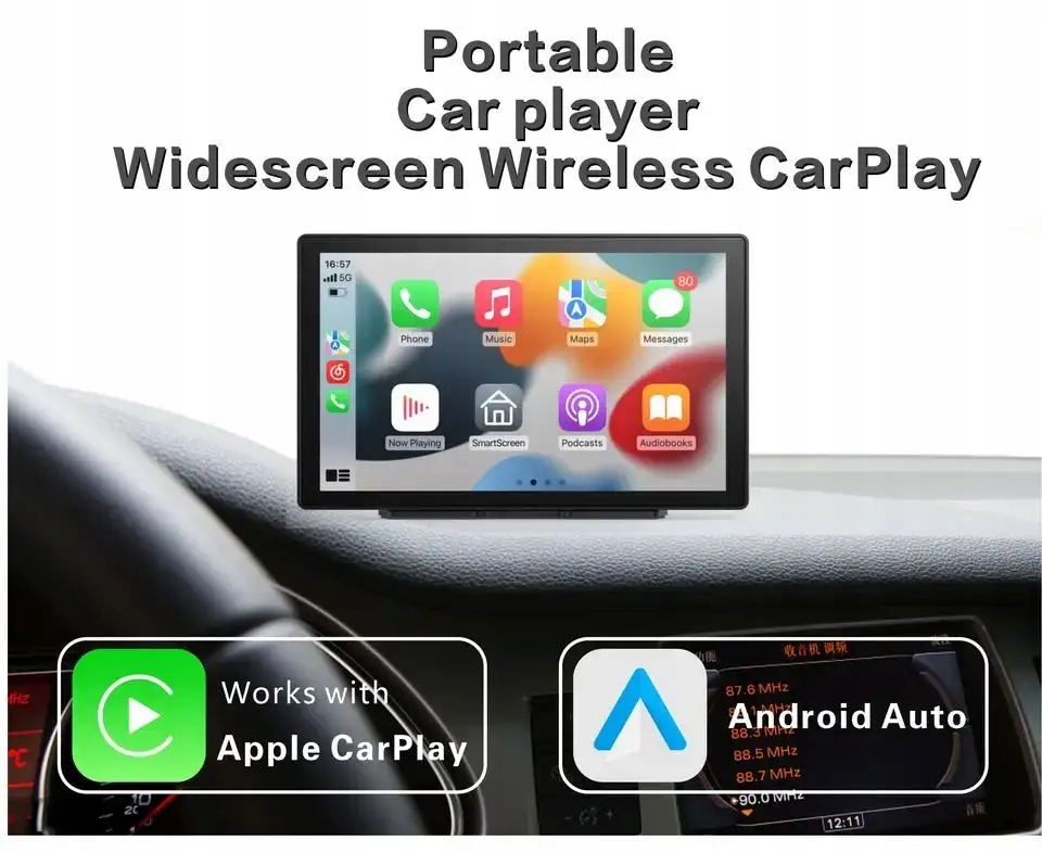 9-calowy Carplay Android Auto Streaming Box M Model XINJIA-0529-SKU69519-9