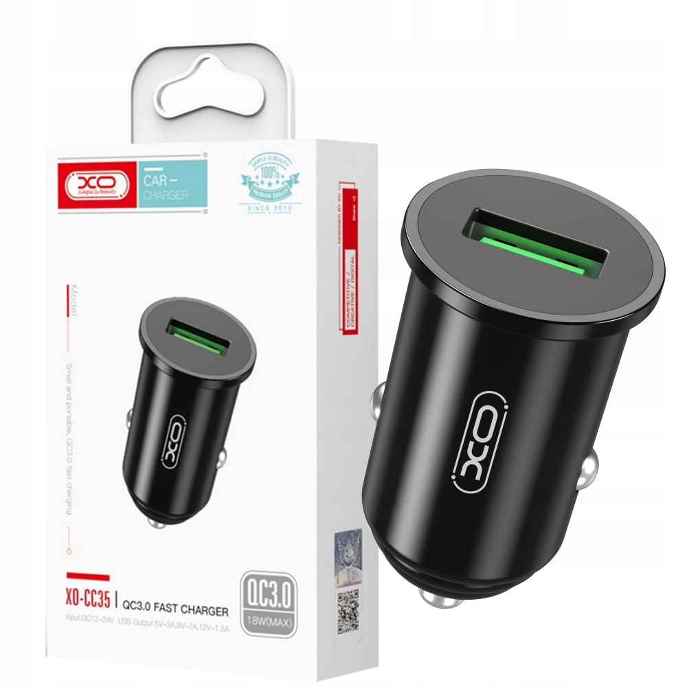 

Szybka Ładowarka Samochodowa Qc 3.0 Usb
