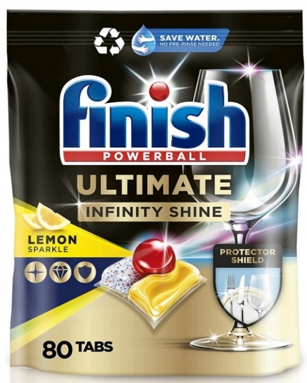 Finish TABLETKI do Zmywarki 80szt. ULTIMATE ALLin1 LEMON