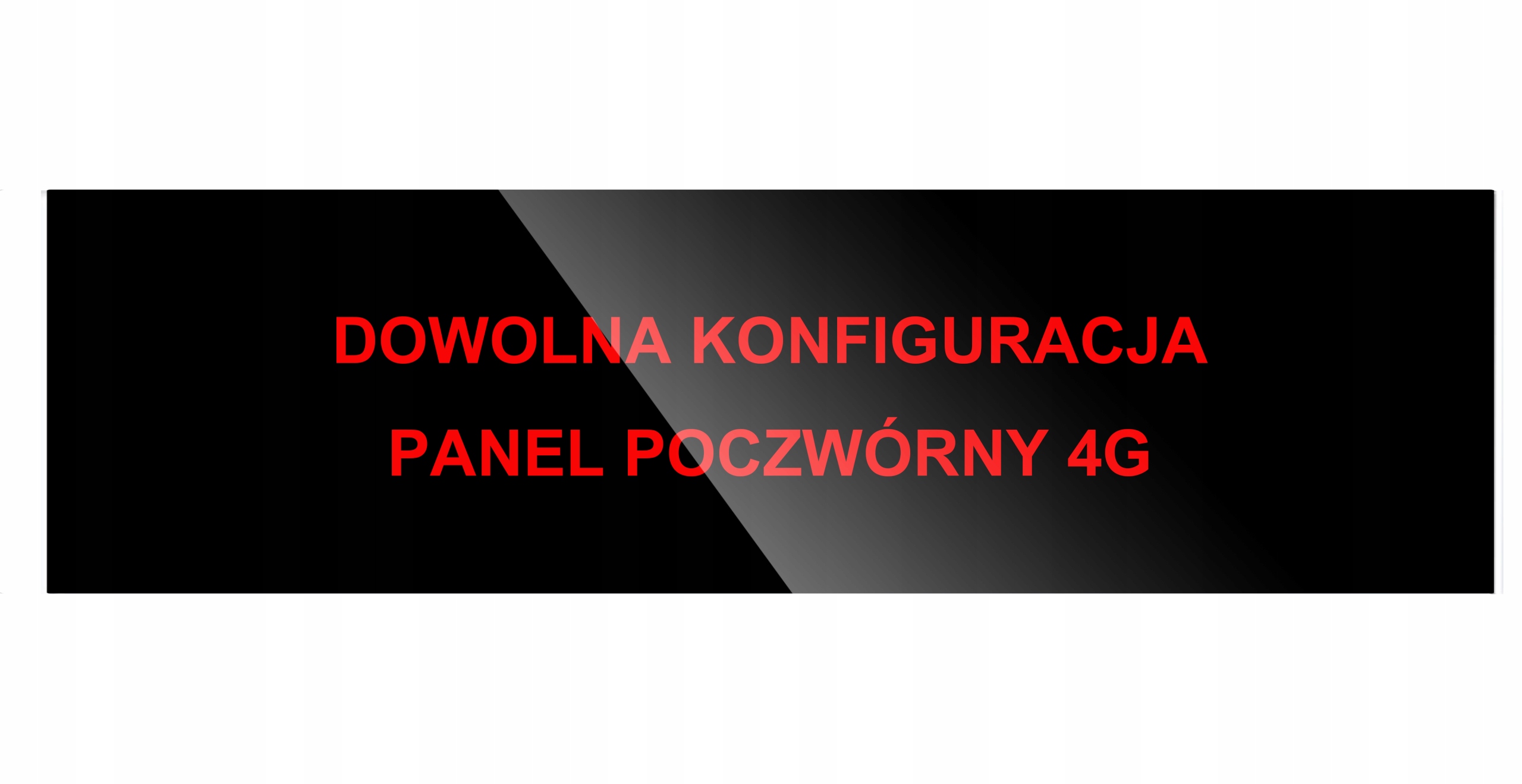 Skleněný Panel Čtyřnásobný Černý, Libovolná Konfigurace Na Zakázku