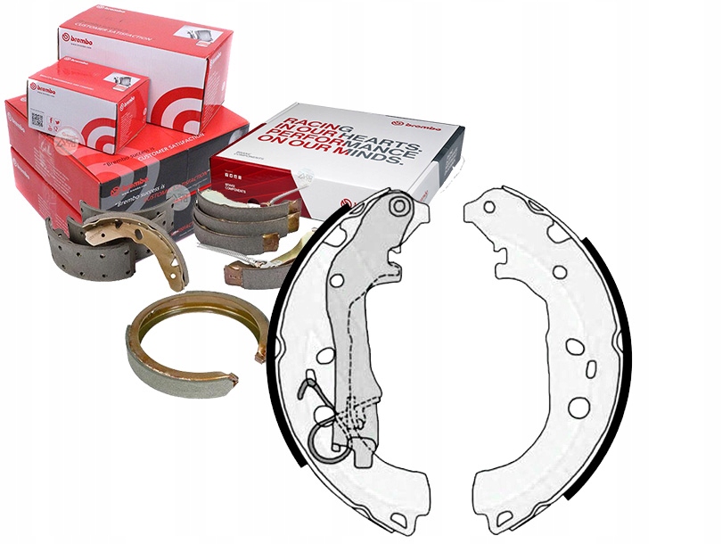 23 518/RS5 - ГАЛЬМІВНІ КОЛОДКИ BREMBO. FIAT DOBLO, DOBL