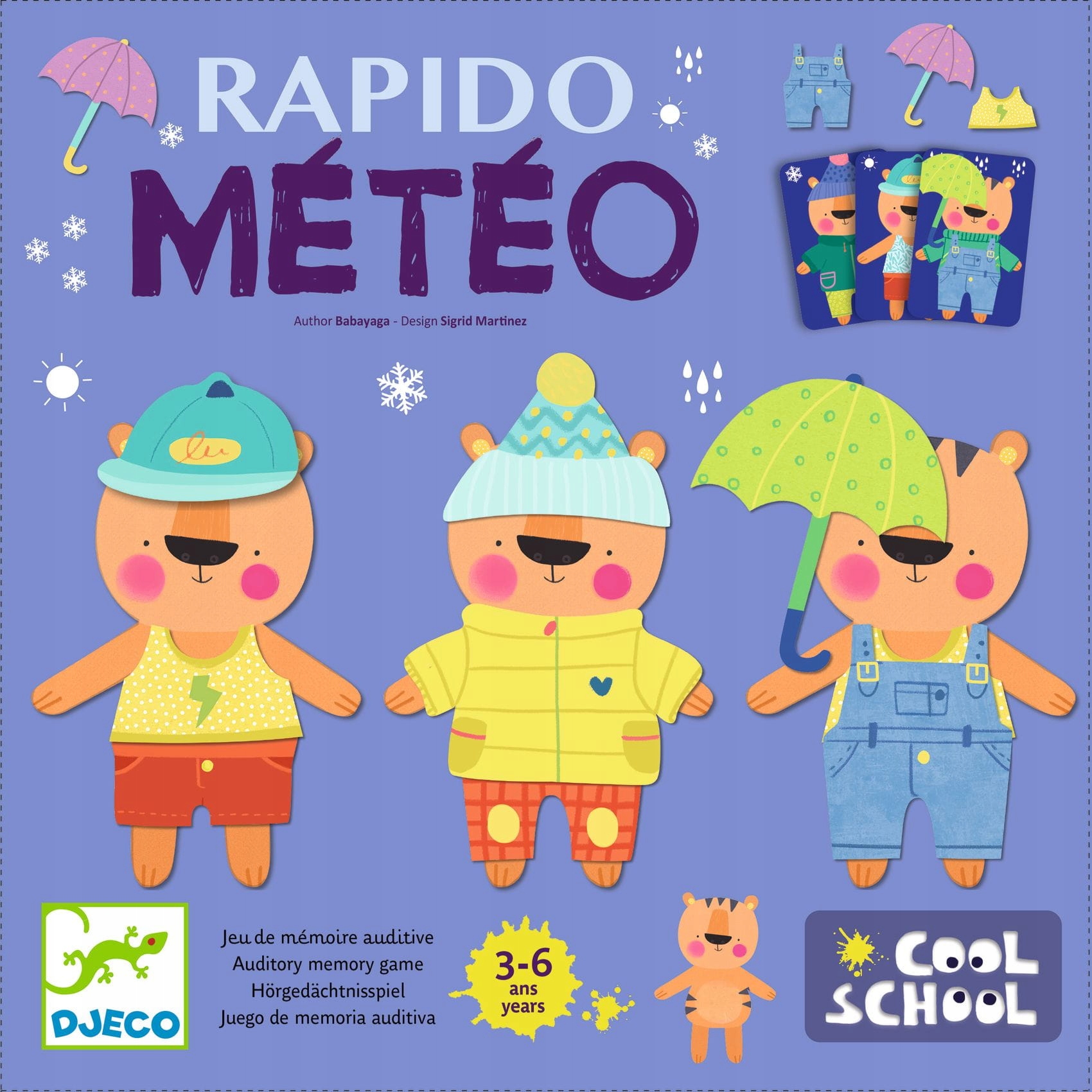 DJECO GRA PAMIĘCIOWA METEO GRY DLA 3 LATKA