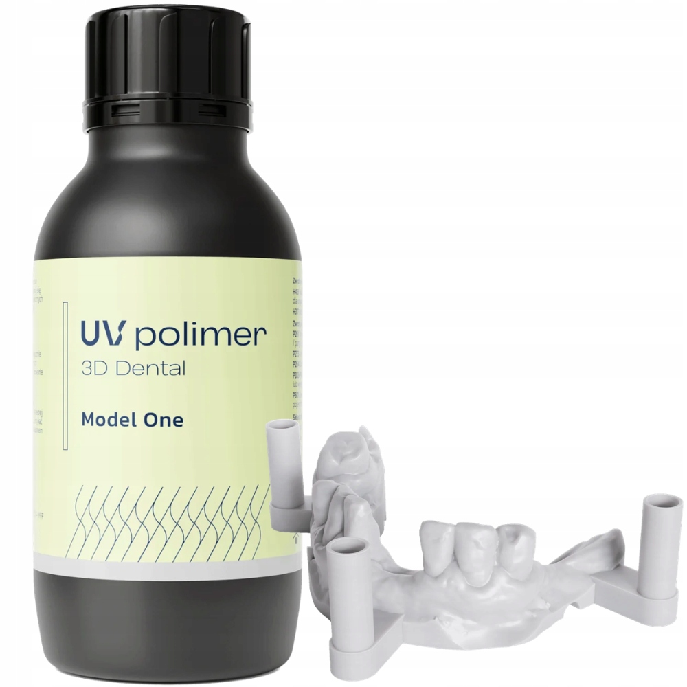 Uv polymérna zubná živica Model One Grey Šedá 1 kg 1 l pre 3D tlačiareň