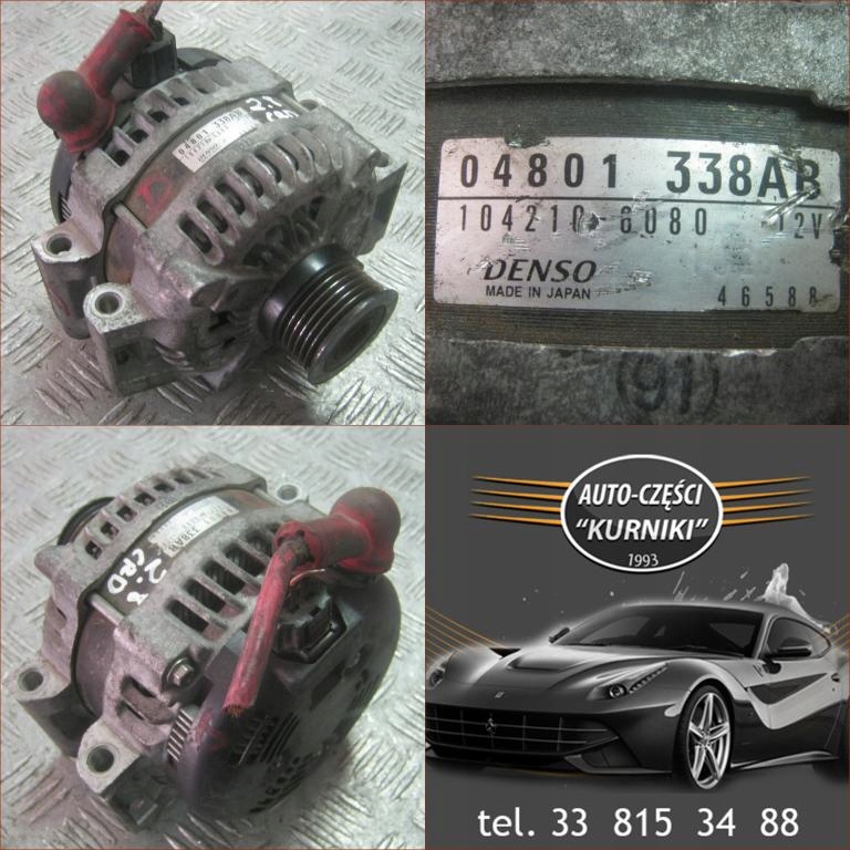 Alternator Jeep Wrangler Nitro Dodge 04801338AB