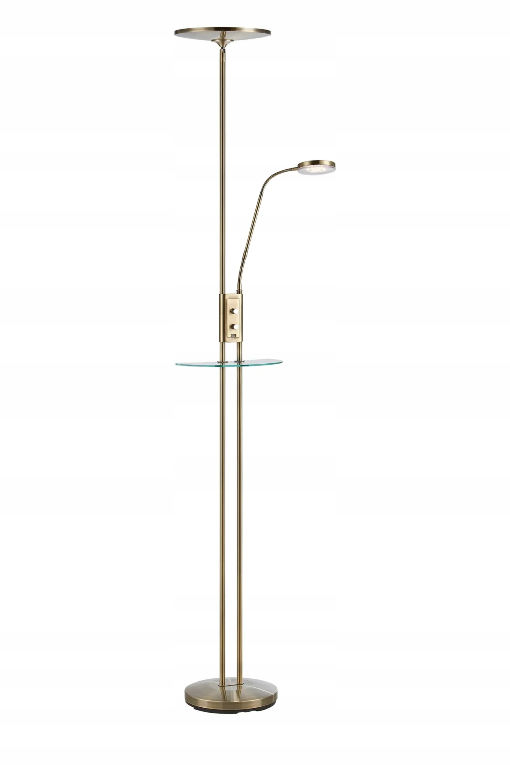 Markslöjd Friend Led stojacia lampa staromosadz