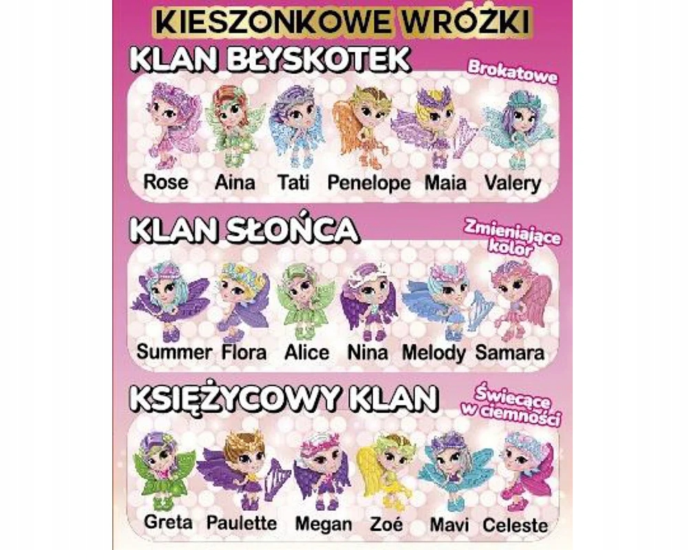 Epee KIESZONKOWE WRÓŻKI Wróżka Niespodzianka Lalka Marka Epee