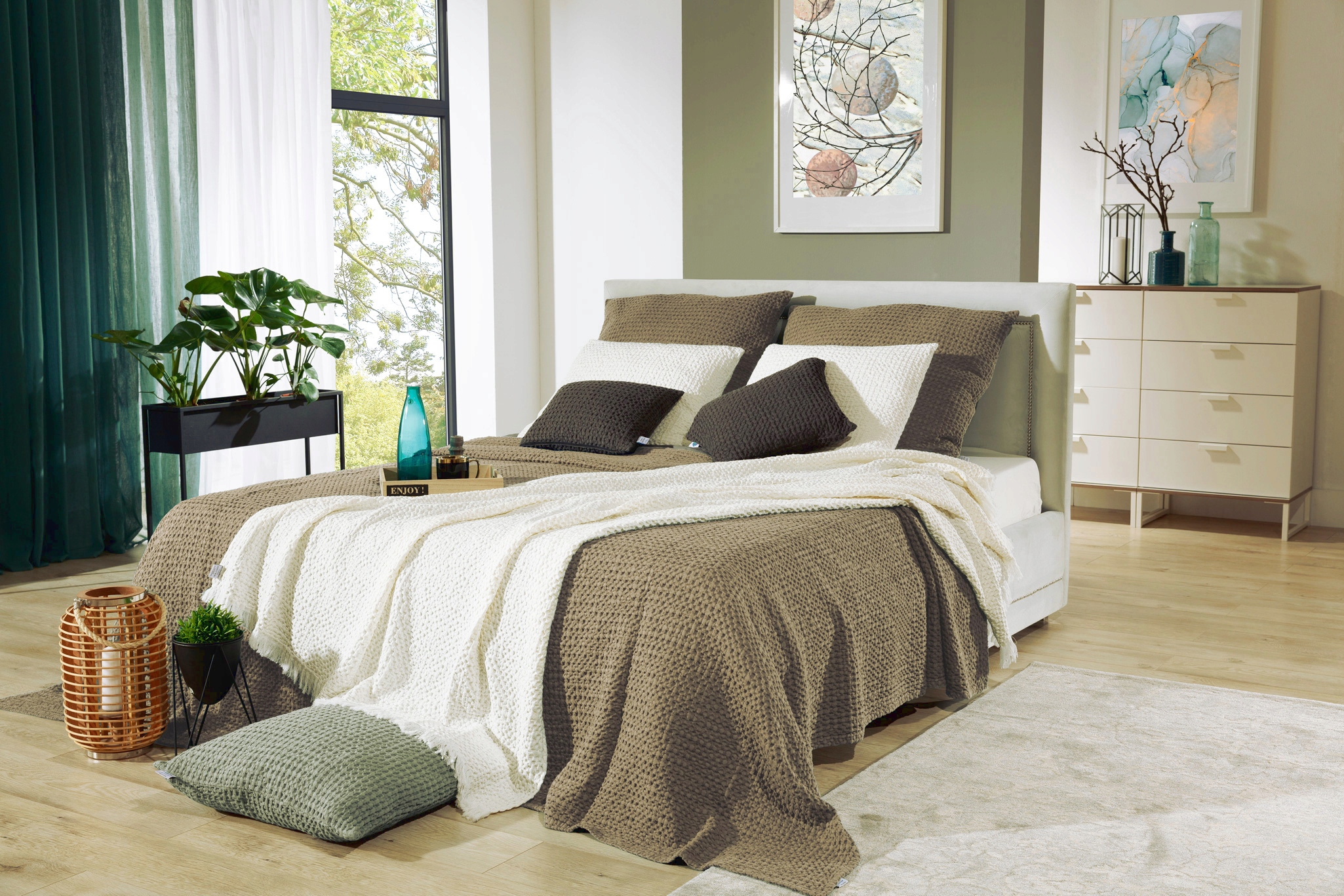 

Narzuta Na Łóżko 200x220 Favo Kolor Beige M34276
