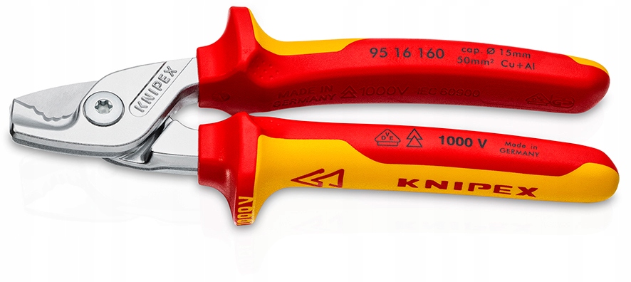 Nůžky Na Kabely Izolované 1000V 160 MM