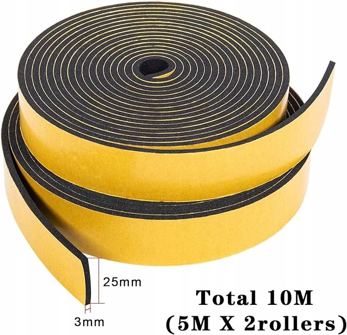 Uszczelka Fowong 25mm * 3mm * 10M CZARNA (735)