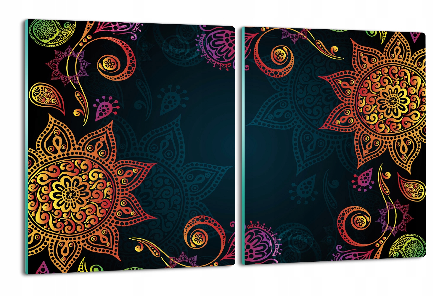 

osłona na indukcję 2x 40x52 druk Indian ornament