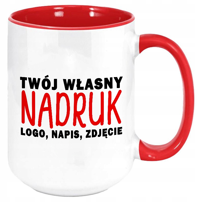 

Duży Kubek XXL z Własnym Nadrukiem Zdjęcie Logo