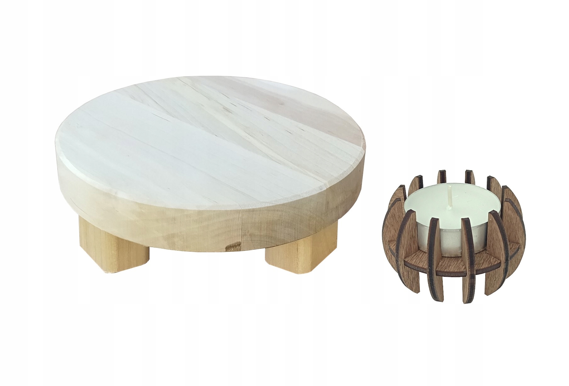 Podstawka drewniana pod doniczkę 17cm