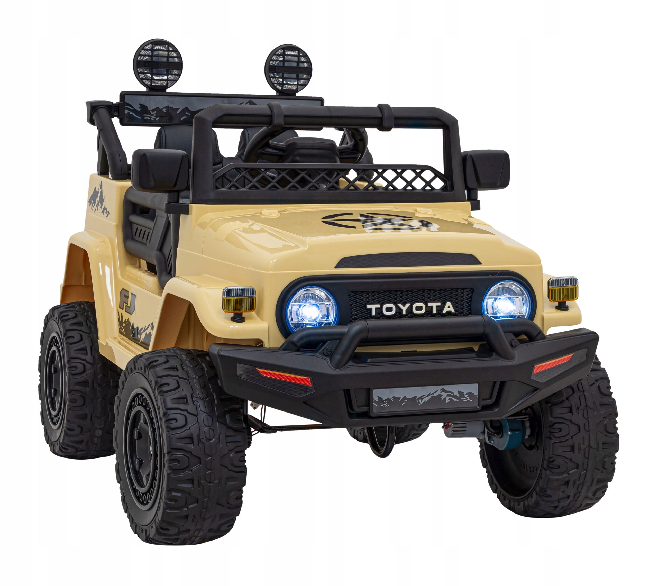 Pojazd Auto Na Akumulator Toyota Fj Cruiser Dla Dzieci 4x4 Pilot Pianka Led