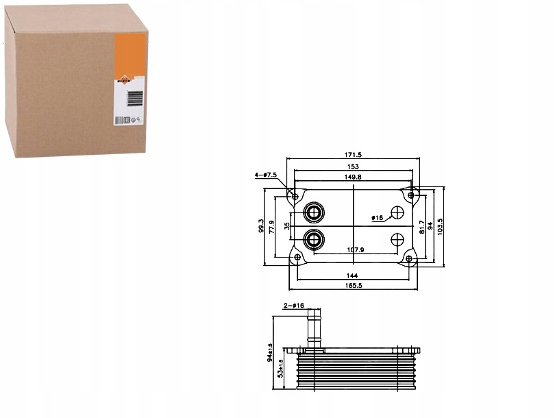 NRF31071 CHŁODNICA OLEJU FORD MONDEO 2,0DDTI 10-