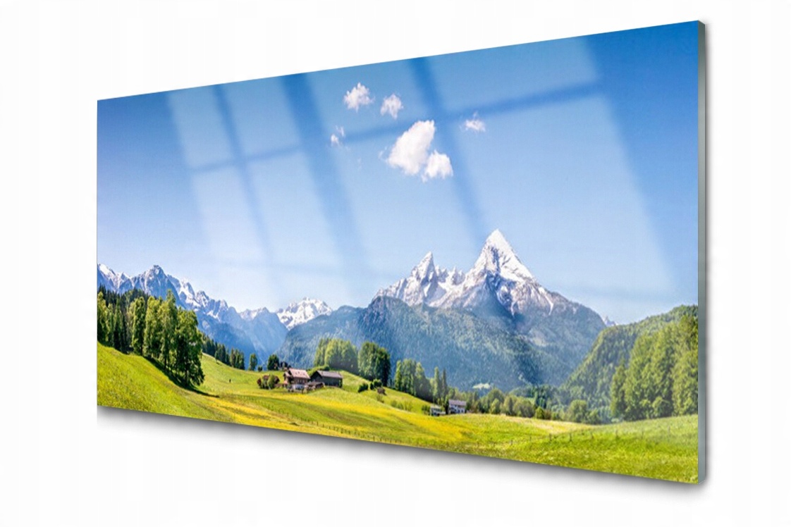 

Panel szklany dekoracyjny Pola Drzewa Góry 100x50