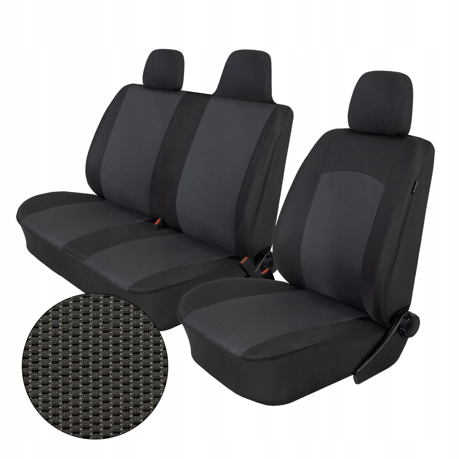 Pokrowce samochodowe Bus 2+1 3os do Vw Volkswagen T4 T5 T6 Crafter Lt