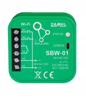 Supla 1-kanálový bránový ovládač Wi-fi obojsmerný SBW-01 Zamel SPL100