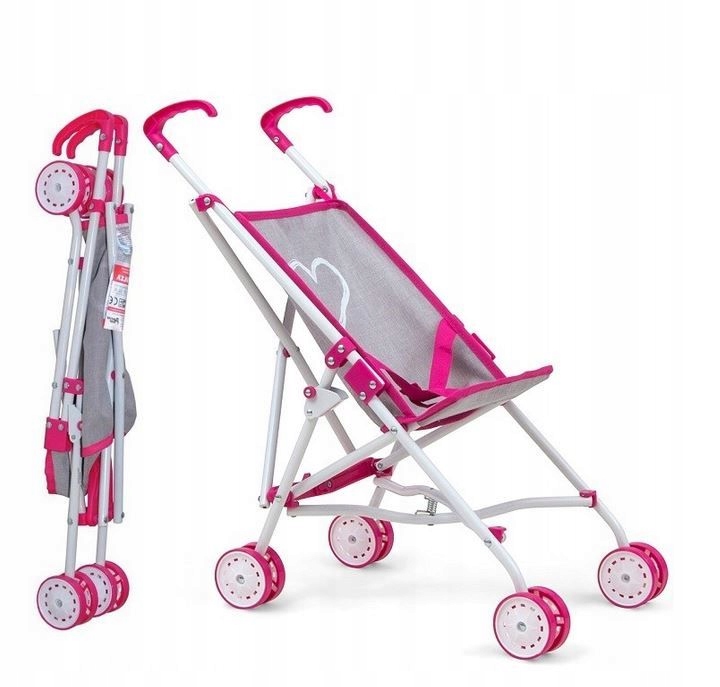 WÓZEK DLA LALEK PARASOLKA SPACERÓWKA DLA LALKI LEKKI SOLIDNY