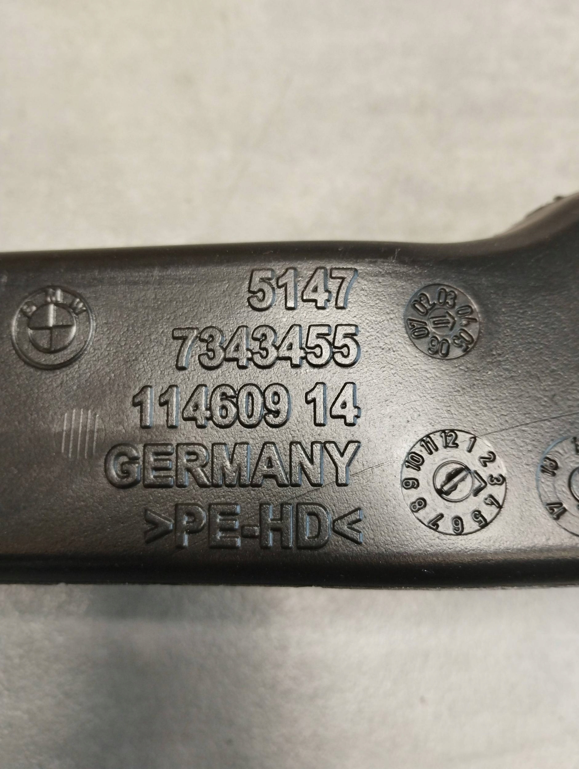 BMW 7 G11 drain air conditioning devices SLUPKA 7343455