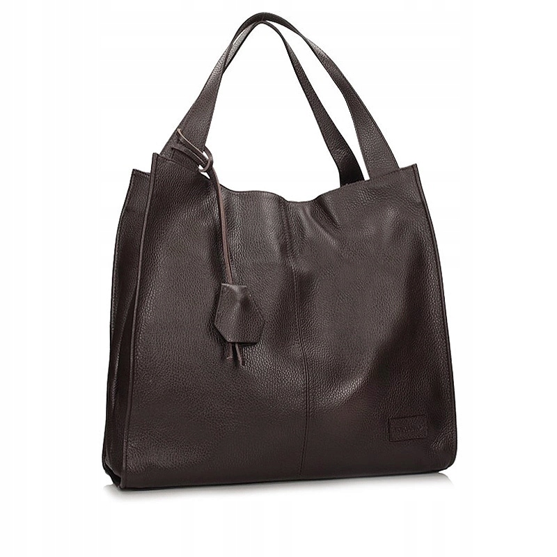 Dámská kabelka Toscanio G20 C.hnědá D23 kožená italská shopperka