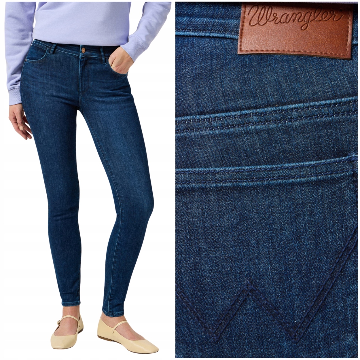Wrangler Skinny Golden Years dámské džínové kalhoty úzké nohavice W25 L32