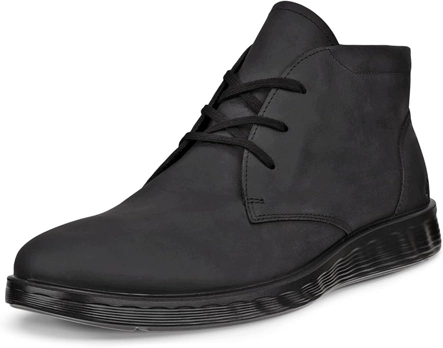 Boty Ecco S Lite Hybrid Desert Černé Kožené Pánské Elegantní 42
