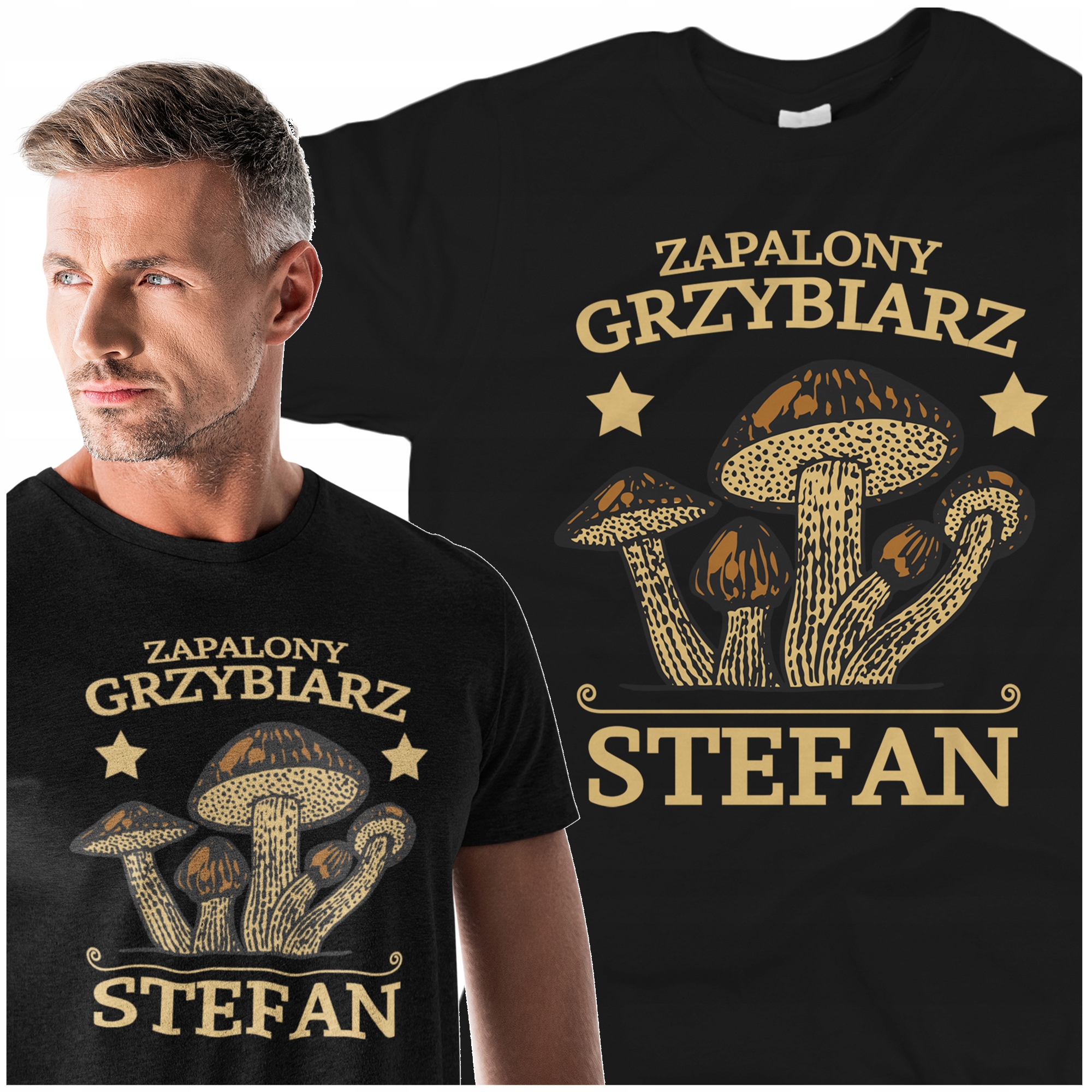 

T-shirt Na Grzyby Grzybobranie Z Imieniem