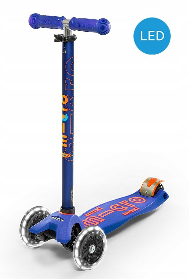 Hulajnoga Maxi Micro Deluxe Led Niebieska
