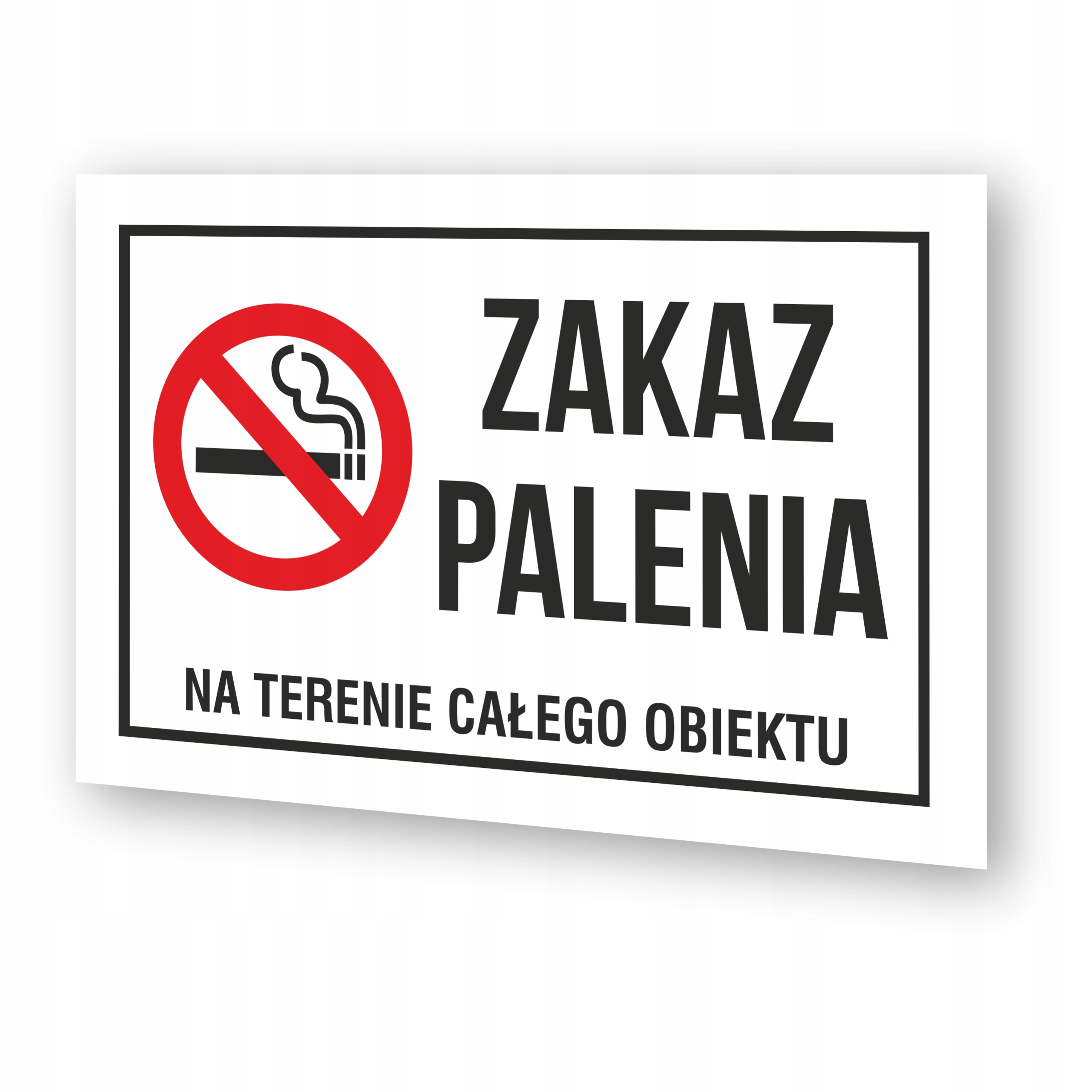 

Tabliczka Zakaz Palenia Na Terenie 30x20cm Pcv 1mm