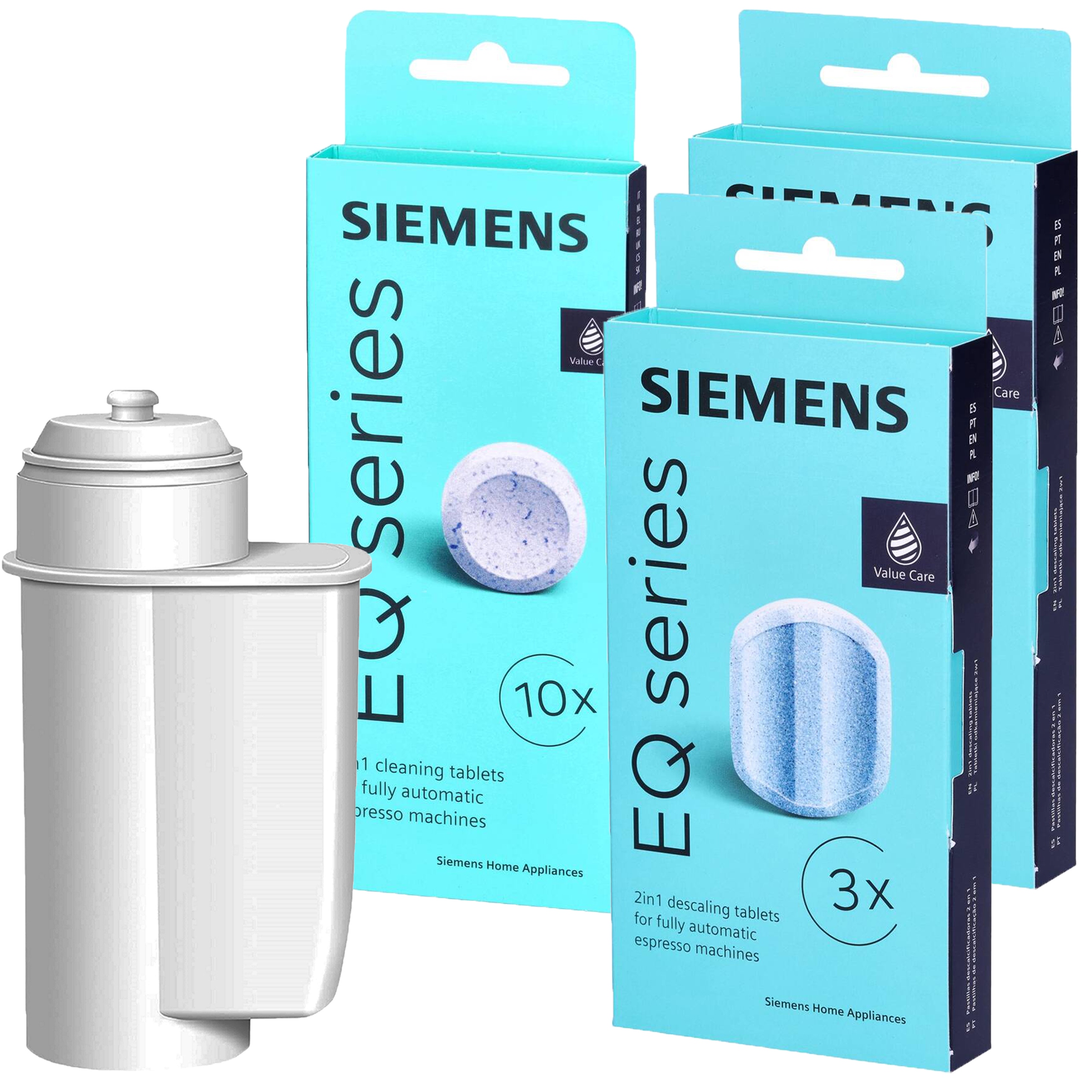 Levně Sada Siemens Tablety TZ80001+ 2xOdvápňovač TZ80002 Filtr do kávovaru