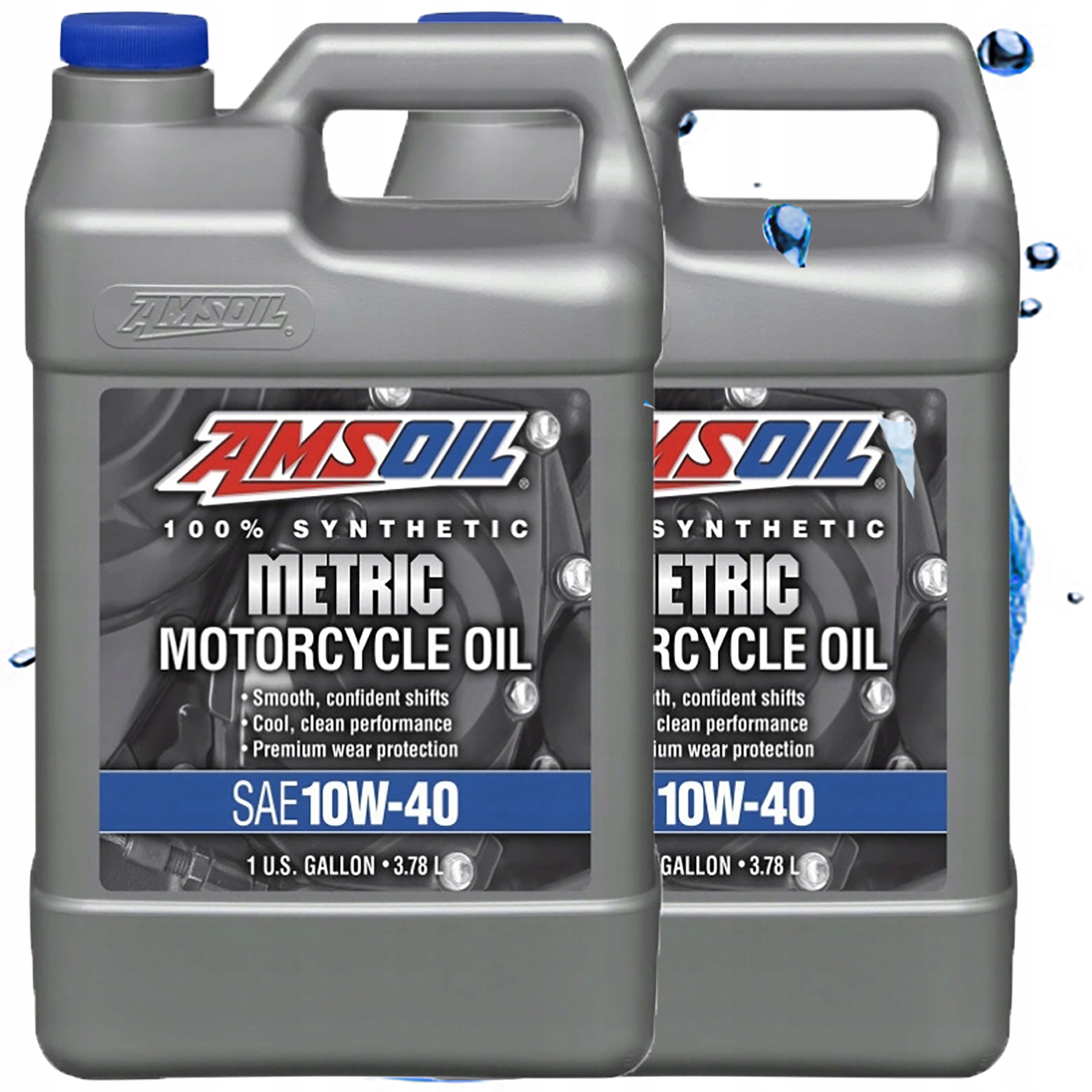 Syntetický Motocyklový Motorový Olej Amsoil 4T Metric 10W40 Mcf 7,57 L