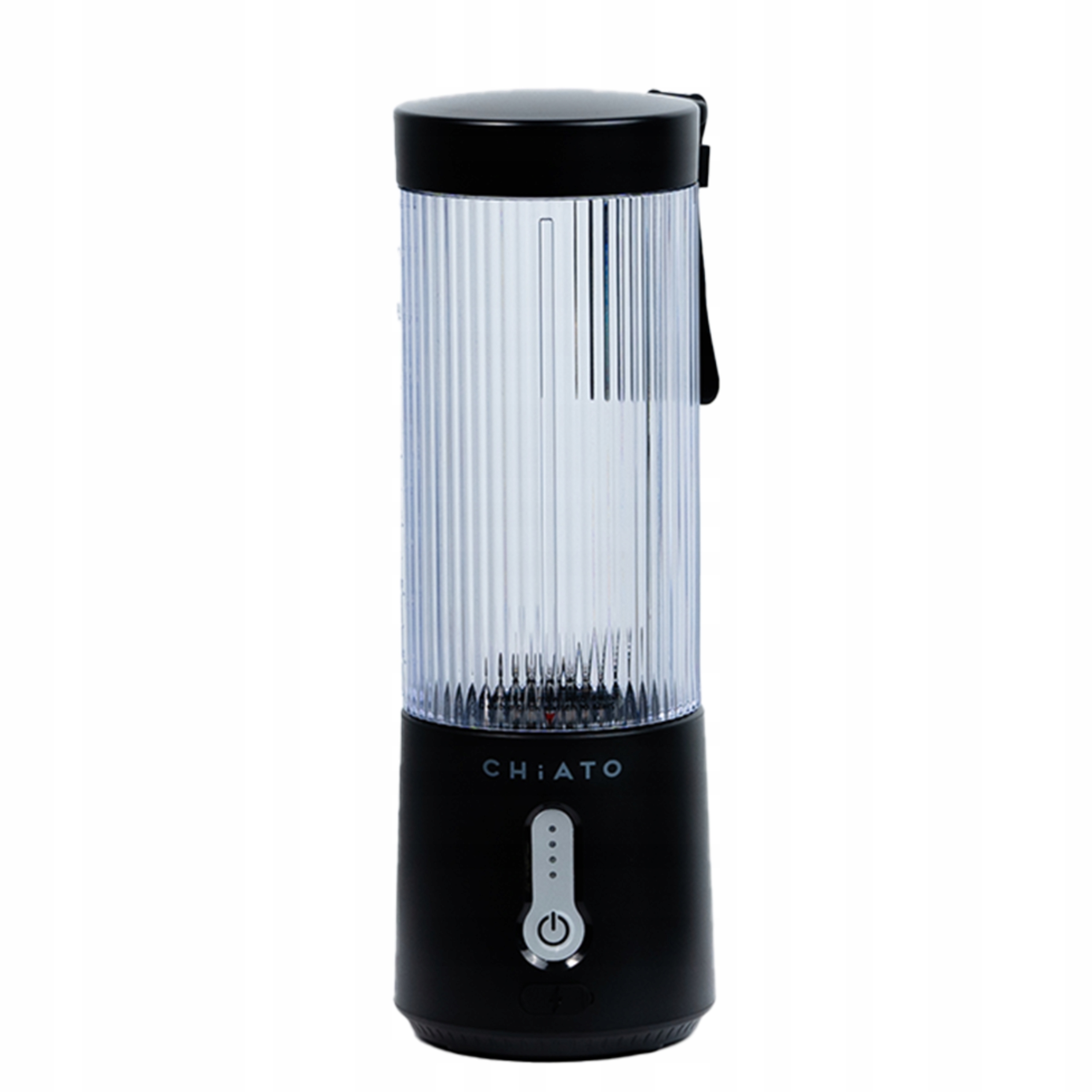 Blender przenośny CHiATO blendPLAY Curly – 450 ml, czarny