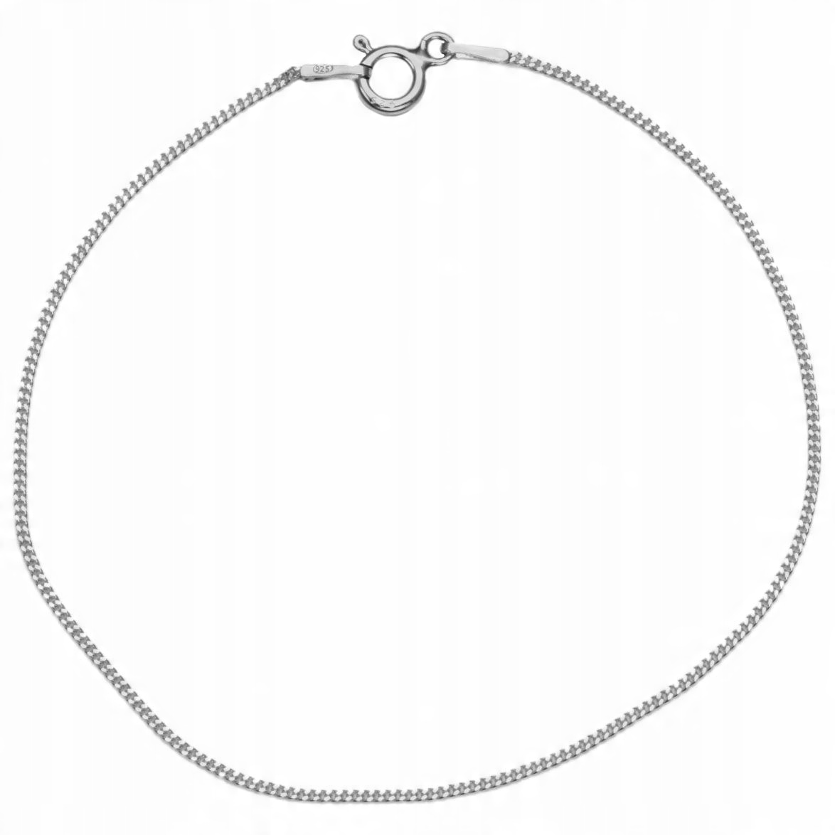 

Bransoletka Pancerka Cienka 1mm 18cm srebro 925