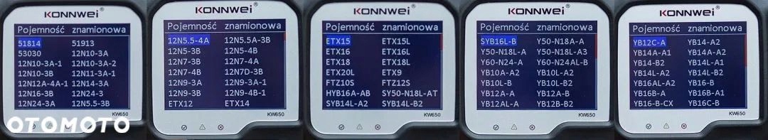 Tester do akumulatorow Konnwei 6V 12V KW650 Producent code KW650