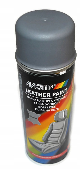 

Motip Lakier Farba Do Skóry Vinylu Spray Szary