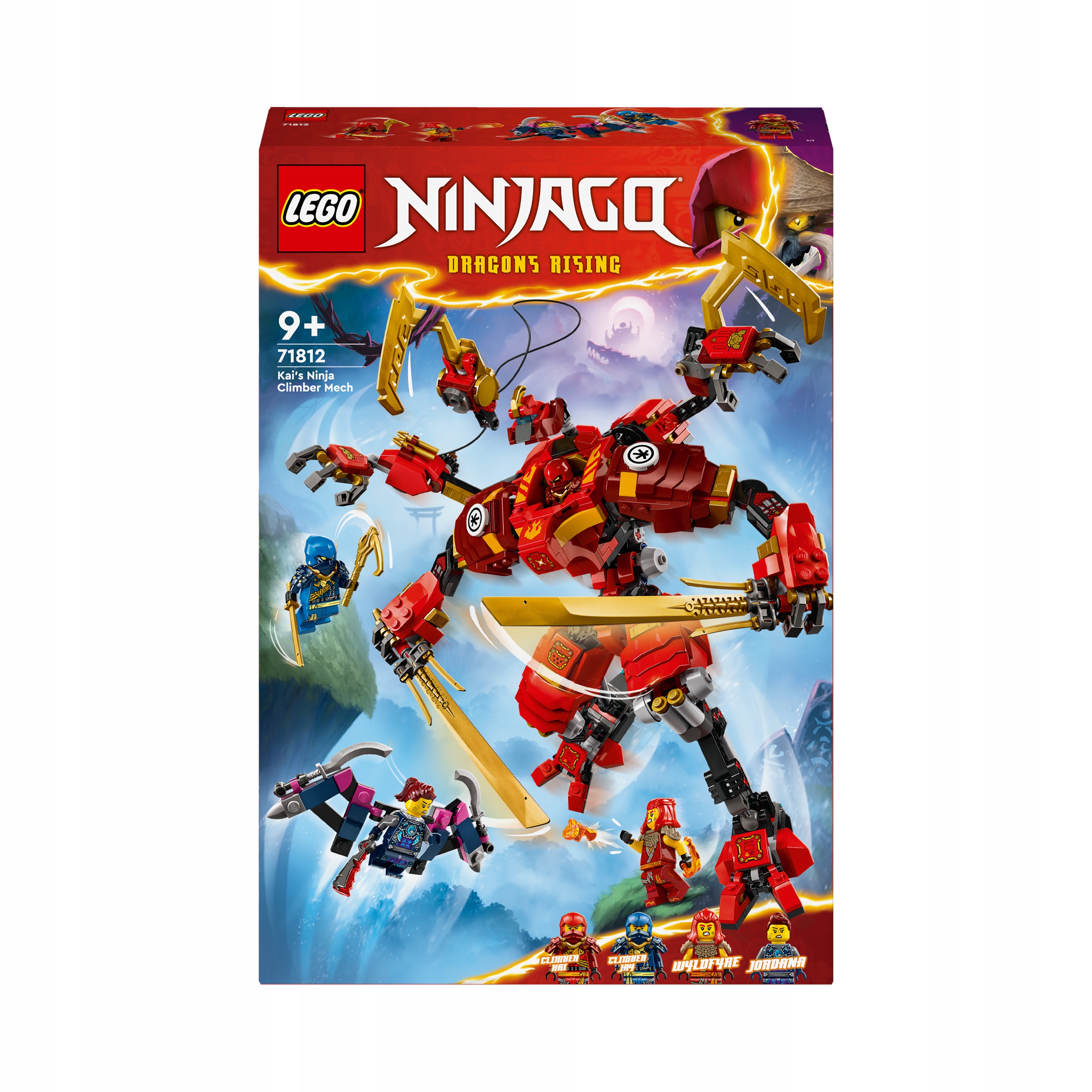 Lego Ninjago Wspinaczkowy mech ninja Kaia 71812