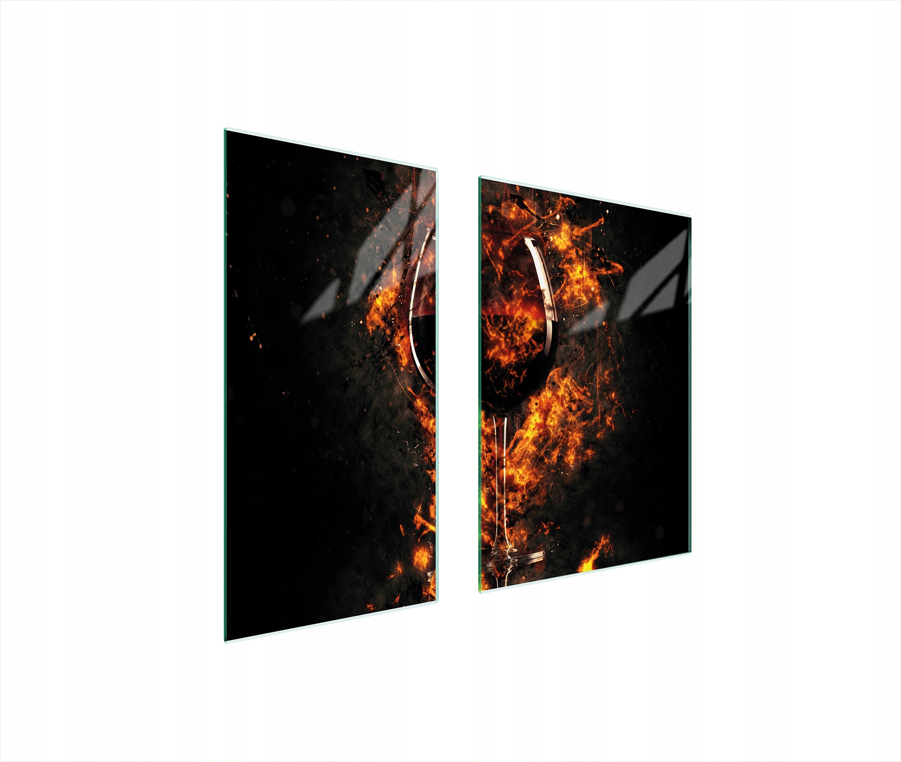 Skleněná Ochranná Deska 75x52 Víno Tvrzené Sklo