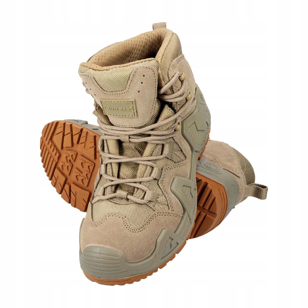 Trzewiki zamszowe Oxford beżowe taktyczne trekkingowe outdoor 41 Lahti Pro