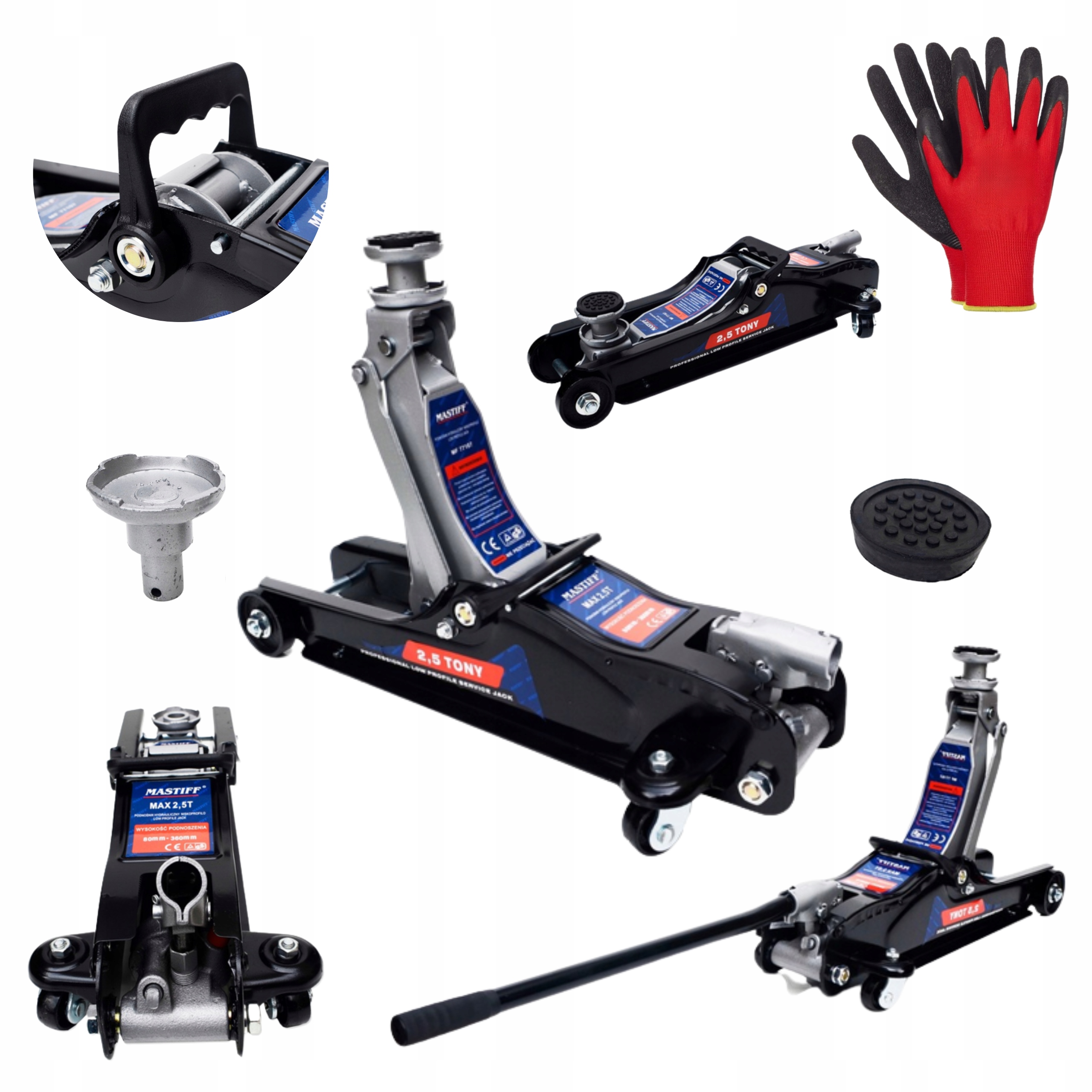 PODNOŚNIK SAMOCHODOWY HYDRAULICZNY LEWAREK 2,5T