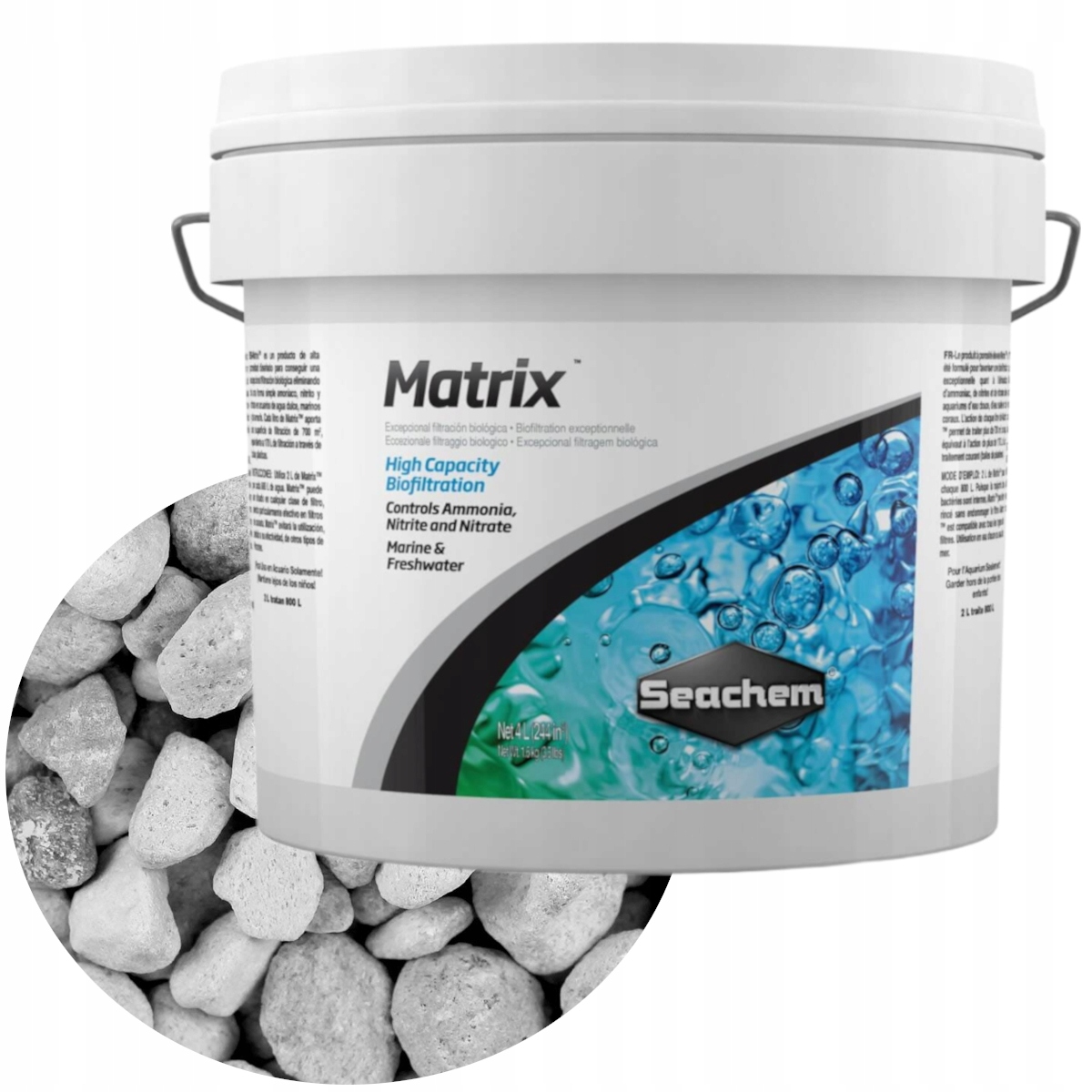 Levně Seachem Matrix 4L biologická vložka 1L/700 m2