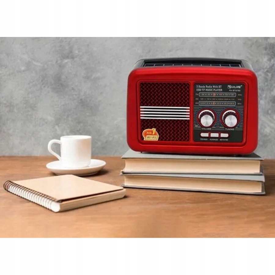 Radio sieciowo-bateryjne AM, FM, SW mULTIBIG MOCNY X-BASS Solar Model XB-864BT-S