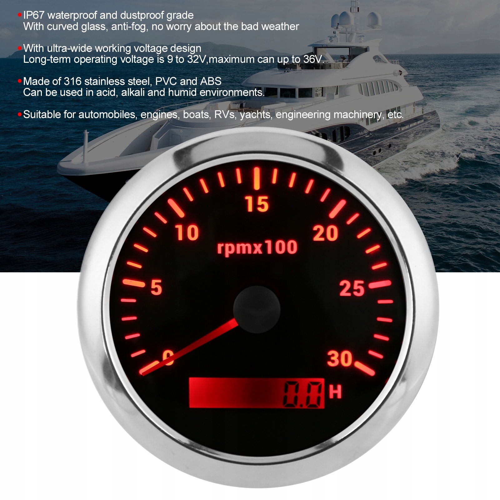 85mm obrotomierz wskaźnikowy 0-3000 obr./min Producent inny