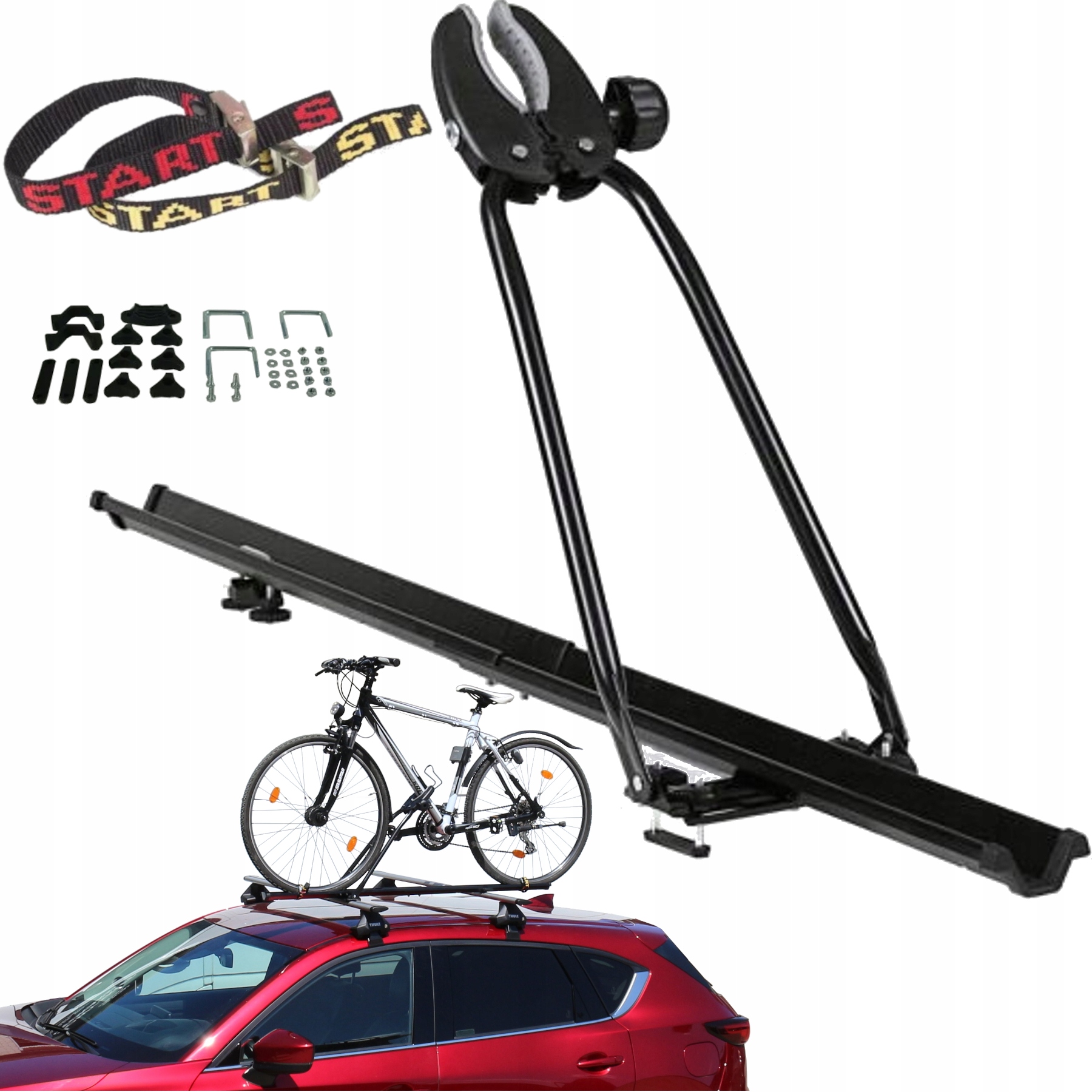 

Bagażnik rowerowy na dach 1 rower Start Homar