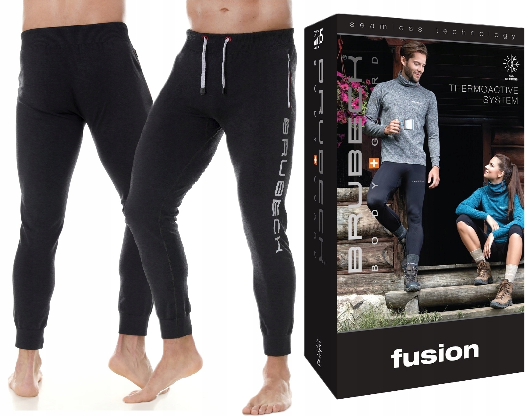 Brubeck Fusion Spodnie Dresowe Dla Mężczyzn Turystyczne Rowerowe- L