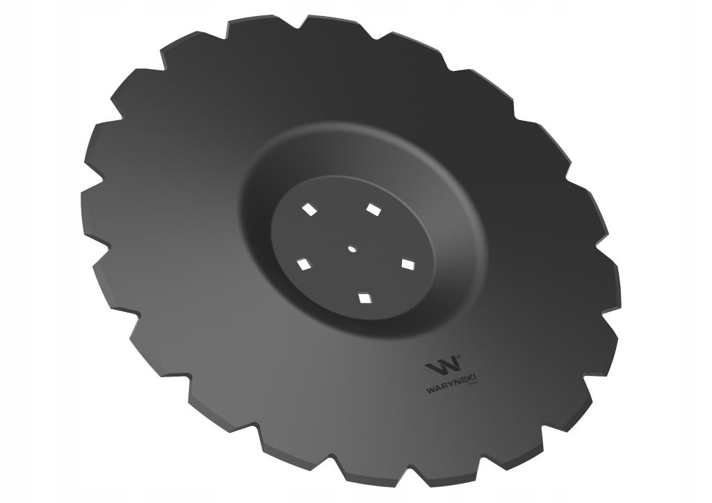 Talerz uzębiony Z-20 fi 560 mocowanie 5/116 przetłoczony grubość 4 mm stal